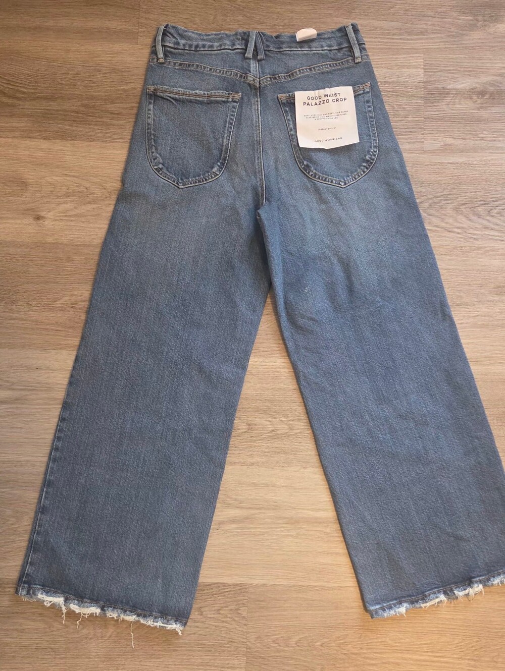 Good American good waist palazzo jeans #28 - Picture 3 of 10